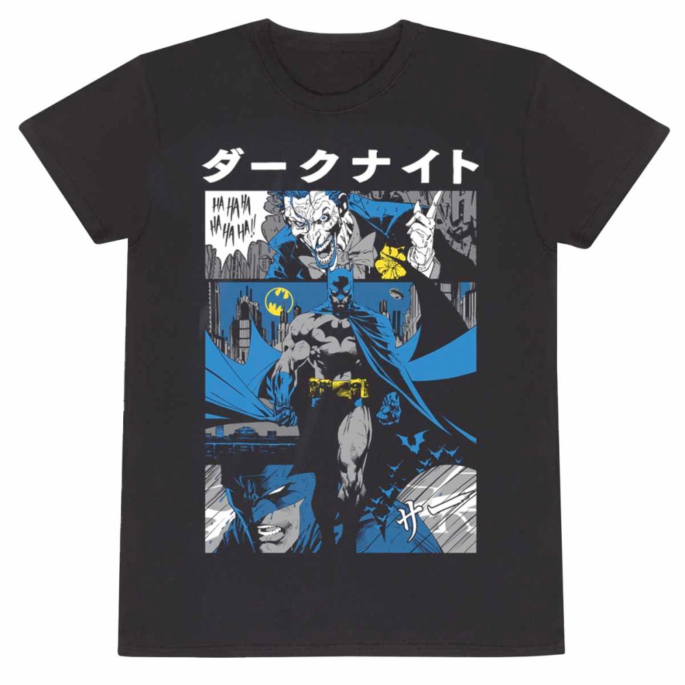 DC Comics Batman - Manga Cover Mens T-shirt - Black
